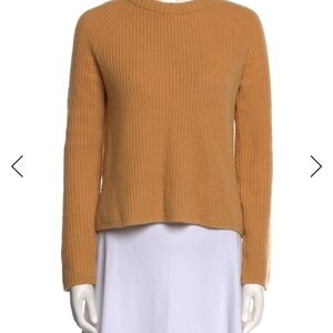 Jenni Kayne Women’s Classic cashmere Crewneck Sweater in Mustard